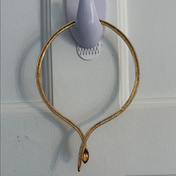 Gold Snake Choker Necklace - Picture 10 of 10